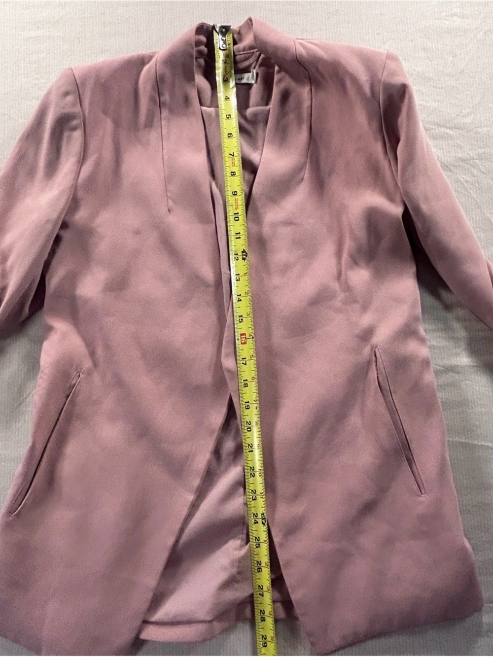 Mod Ref Dusty Rose Open-Front Blazer - Picture 8 of 8